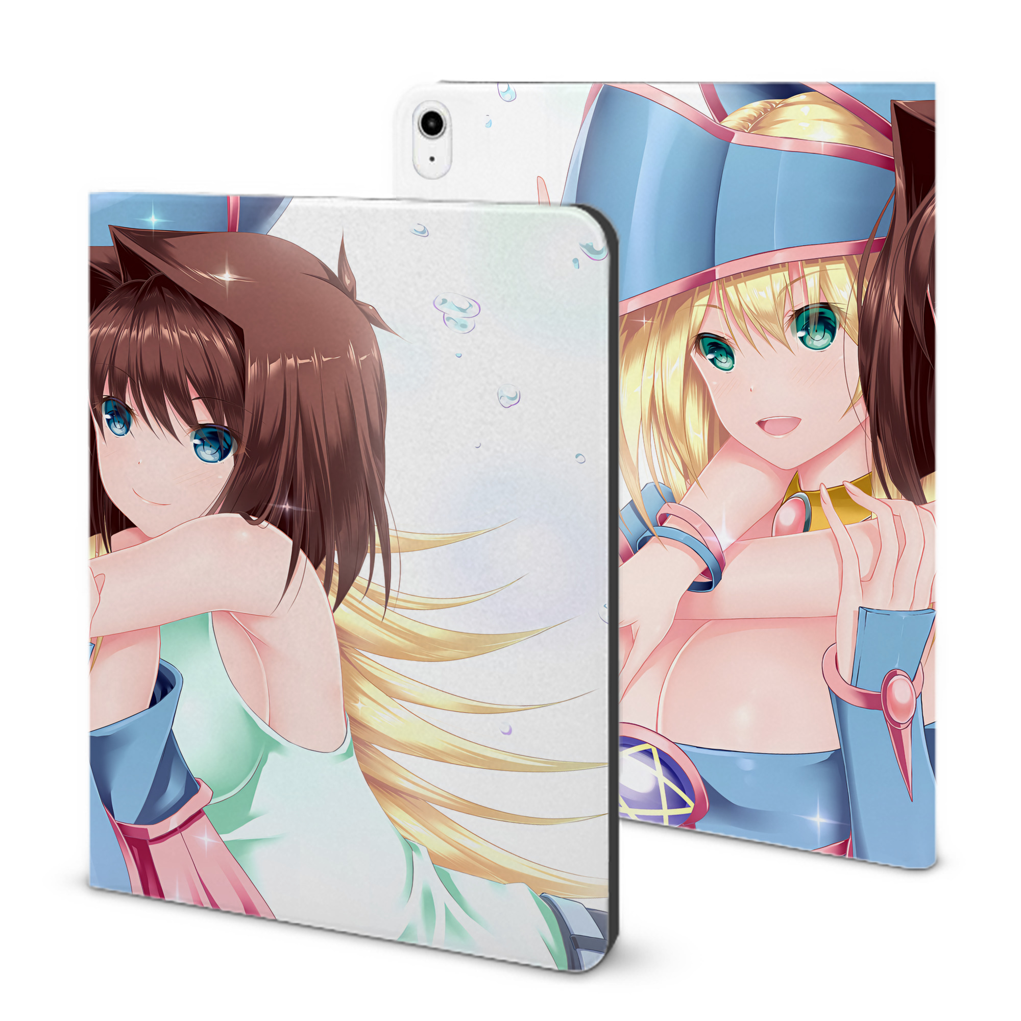 （画像用） 遊☆戯☆王 Yu-Gi-Oh! IPadケース ペンホルダー付き ブックスタイルデザイン